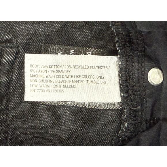 Ava & Viv Jeans Womens 16 Faded Black High Rise Flare Stretch Denim Pants - Picture 7 of 7